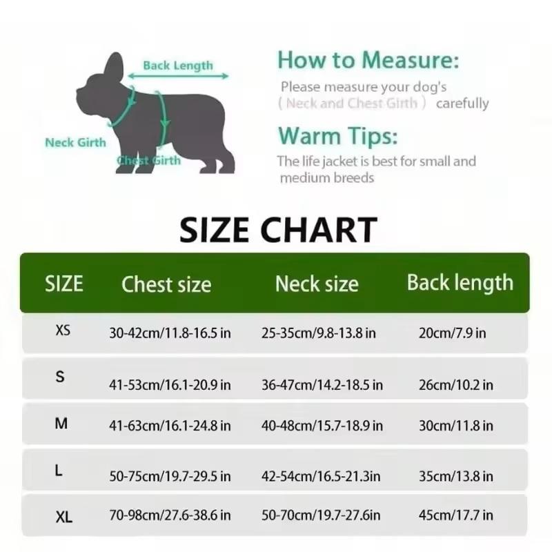 Dog Life Vest for Swimming Boating High Visibility Dog Lifesaver for Small Large Dogs Safety Puppy Preserver with Rescue Handle