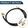 TUCKBOLD Autoreifen-Füllschlauch-Verlängerung 0,305"x32TPI Langlebiger Luftpumpen-Verlängerungsschlauch-Adapter Reifen