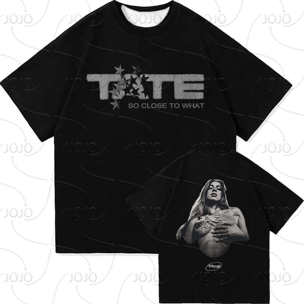 Tate McRae Tak blízko k čemu Tričko 2025 Koncert Pánské/dámské Oblečení Retro Harajuku Vysoce kvalitní Oblečení Trička Dárky ke dni