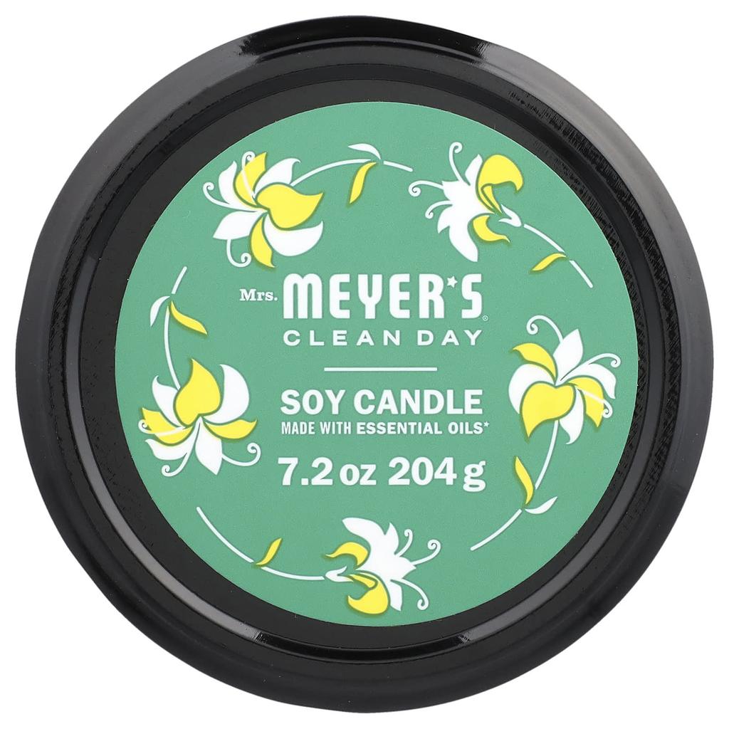 Mrs. Meyers Clean Day, Scented Soy Candle, Honeysuckle, 7.2 oz (204 g)