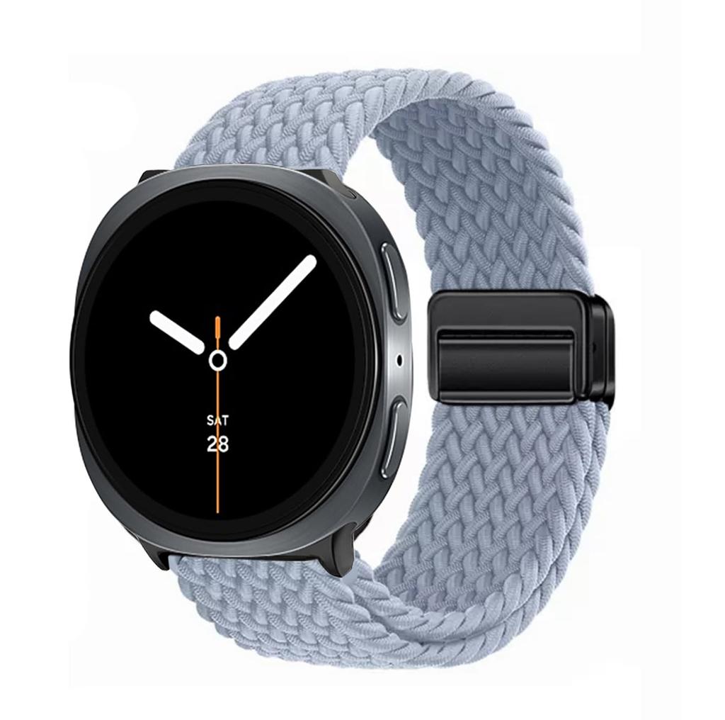 Nylon Braided Solo Loop Strap Suitable for Samsung Galaxy Watch 8 40mm/44mm Magnetic Band For Galaxy Watch 8 Classic Correa