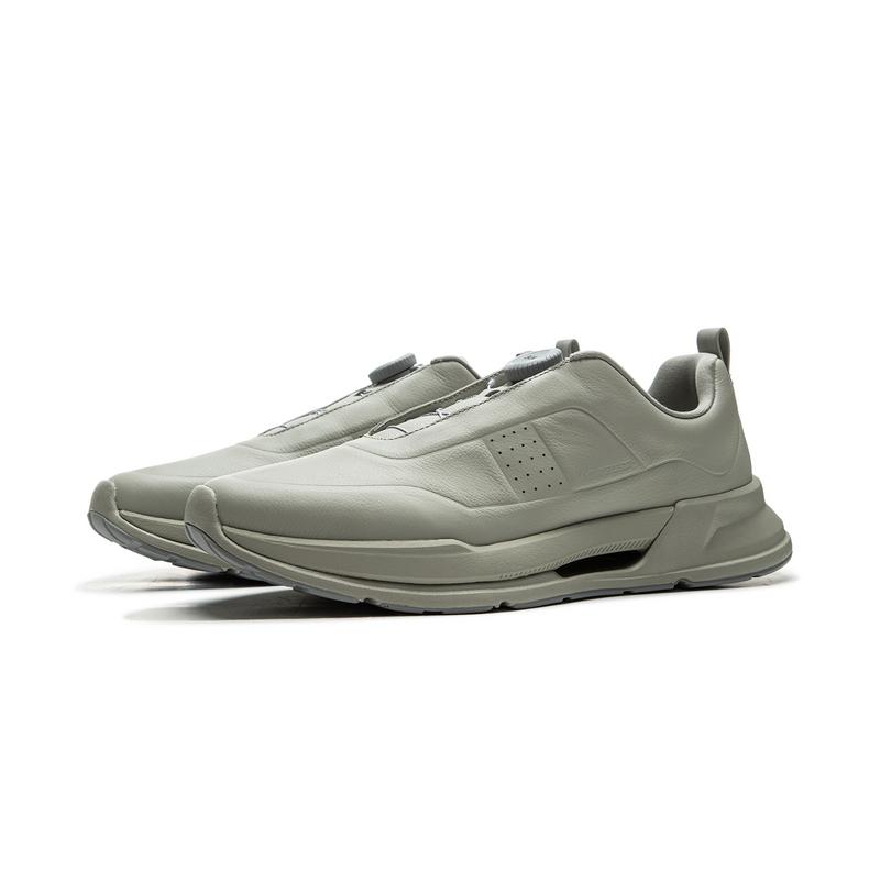 Li-Ning 1990 Commuter Series Fashion Comfortable Minimalist Durable Non-Slip Low-Top Casual Running Shoes Men Sneaker Frost-Gray ALLU013-3