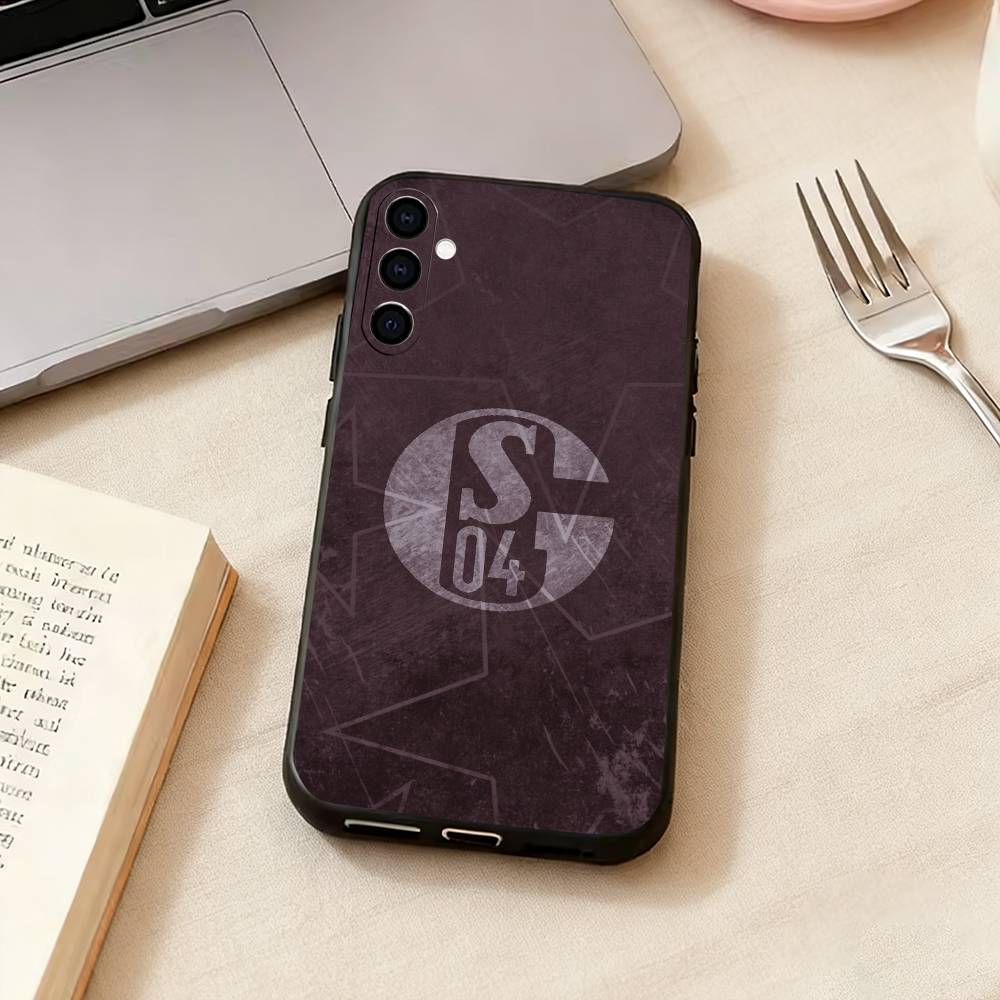 S-Schalke 04-PC-C   Phone Case For Samsung Galaxy A73,A72,A71,A70,A53,A52,A51,Soft Silicone Black Cover