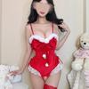 Fun underwear Christmas uniform set Small breasts show big sexy new one-piece battle robe Autumn and winter temptation