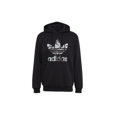 adidas Logotrykk Hettegenser med snøring Amerikansk sweatshirt Herre Sweatshirts Svart HK2803