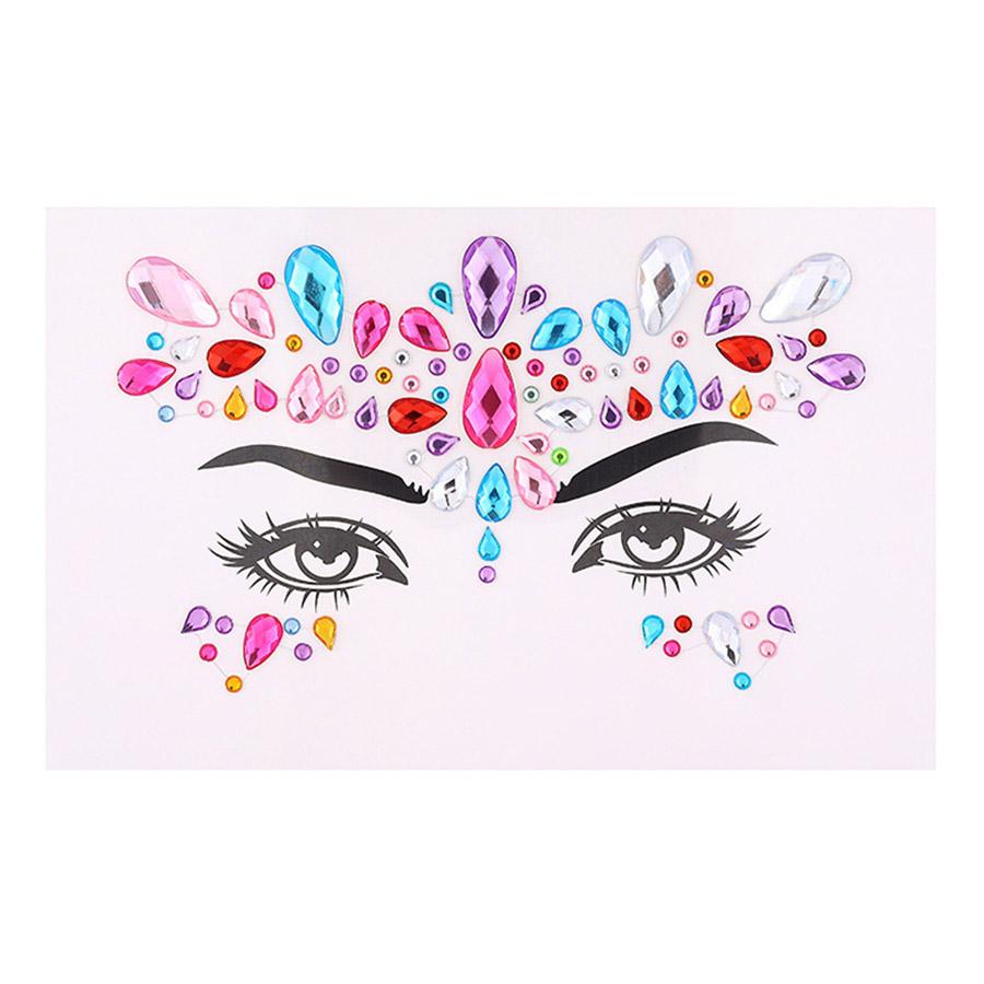 

Face Body Crystal Diamond Stickers Festival Music Party Temporary Stickers temporary tattoo Glitter 1Sheet Face Rhinestone Sticker sticker Home