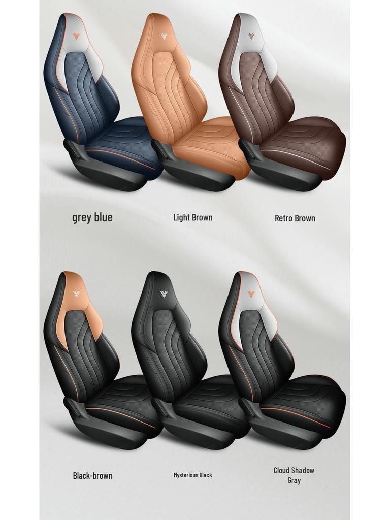 Neta X Full Leather Car Seat Cushion Cover - All-Season, Universal Fit