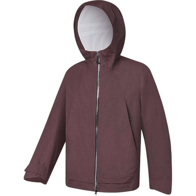 FILA Fitness Windbreaker Jackets Unisex Sandalwood Brown Hooded Moderate A51M441706F-BN XL