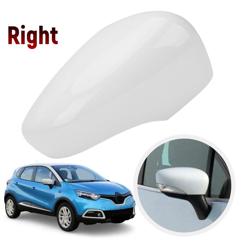 Side Door Wing Mirror Cover Cap For Renault Clio 4 Mk4 / Zoe / Captur 2012- Glossy Black/White Rearview Mirror Case Replace