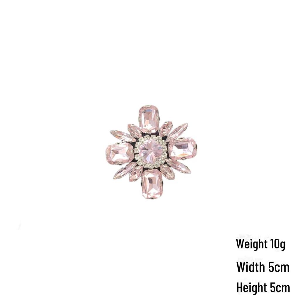 Elegant Bow & Diamond Chain Skirt with Embroidered Patch Accessory