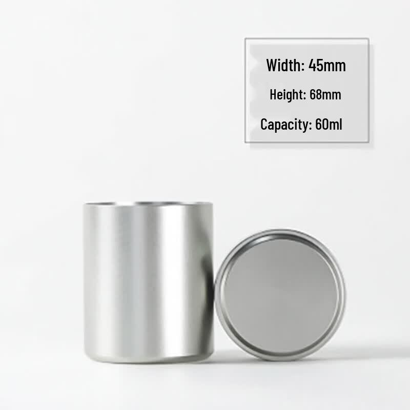 Mini Pure Aluminum Alloy Travel Tea Caddy