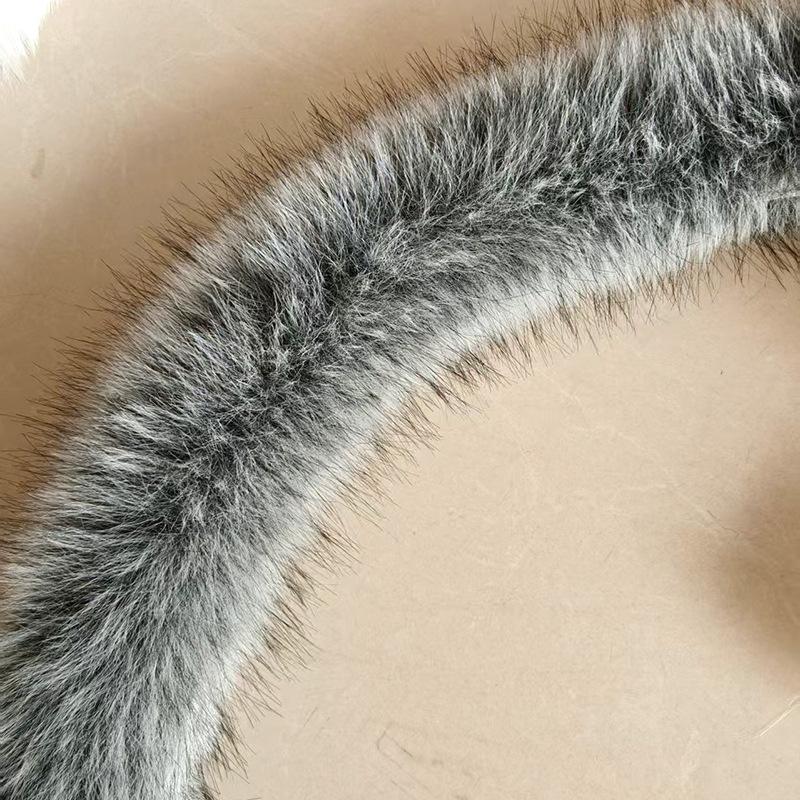 

Plush Fox Fur Hanfu Cloak Trim - New Year Decorative Accessory