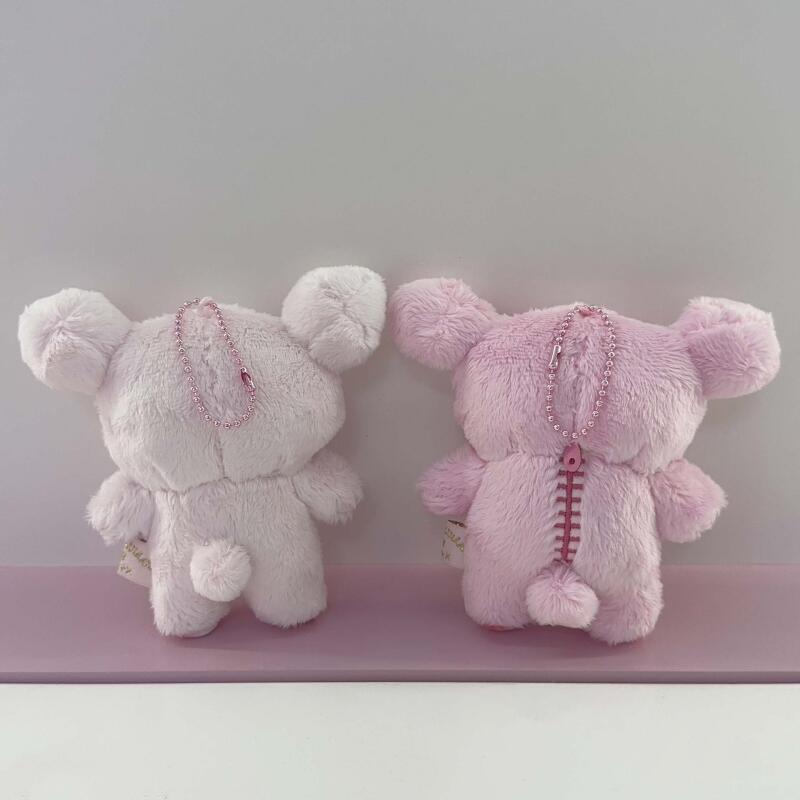 Kawaii Cartone Animato Fiore di Ciliegio Rosa Rilakkuma Peluche Portachiavi 10° Anniversario Ciondolo per Zaino Bambola Morbida Ripiena Regalo per Amico