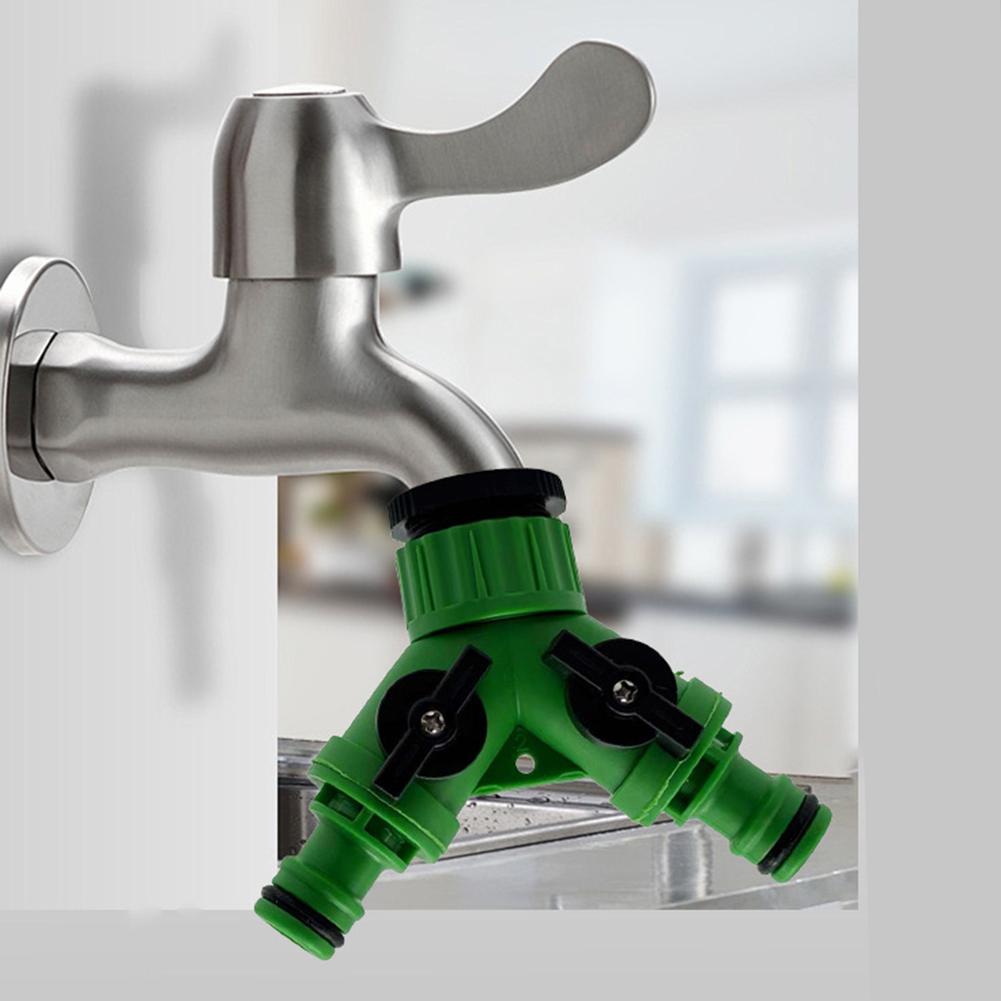 1 Stück Wasserhahn-Umlenker 8*3cm Tropfender Wasserhahn-Adapter Typ Y Abzweigung Eins zu Zwei Außengewinde Wasserhahn Wasserumleitung Verbindungsstücke