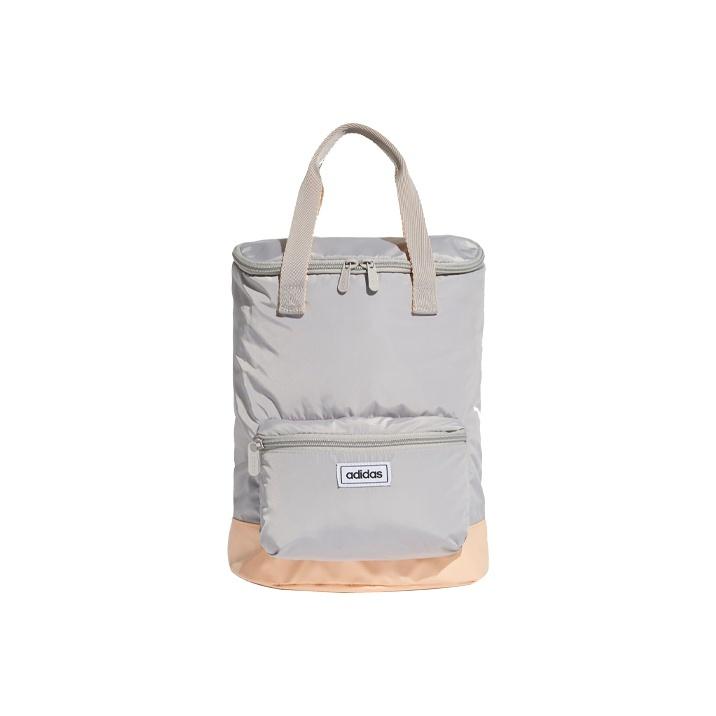 Adidas Zip Closure Polyester Handbag Backpack Mini Womens Gray Multicolor One Size