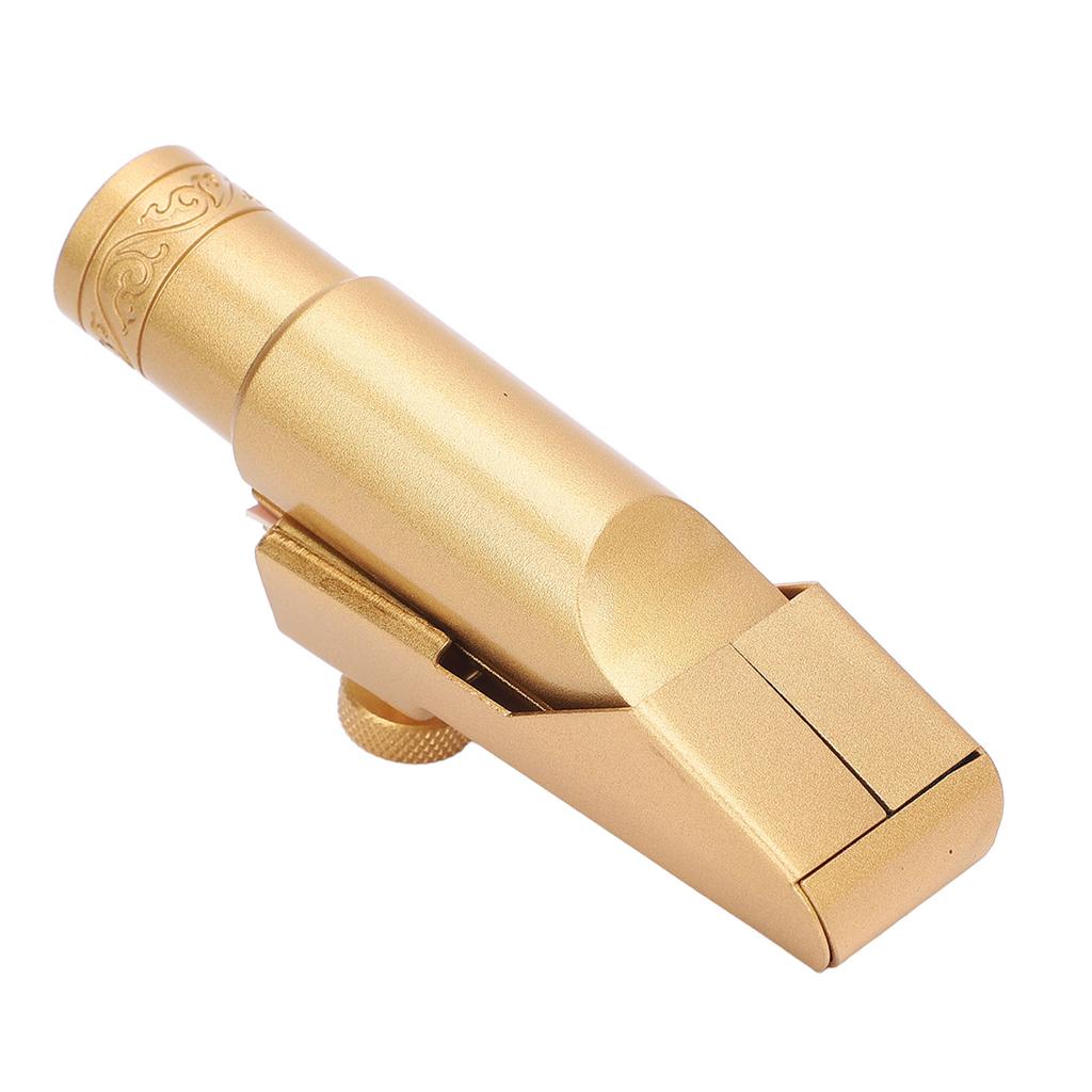Alto Saxophone Mouthpiece with Cap Metal Brass for Professionals Beginners Sax Replacement