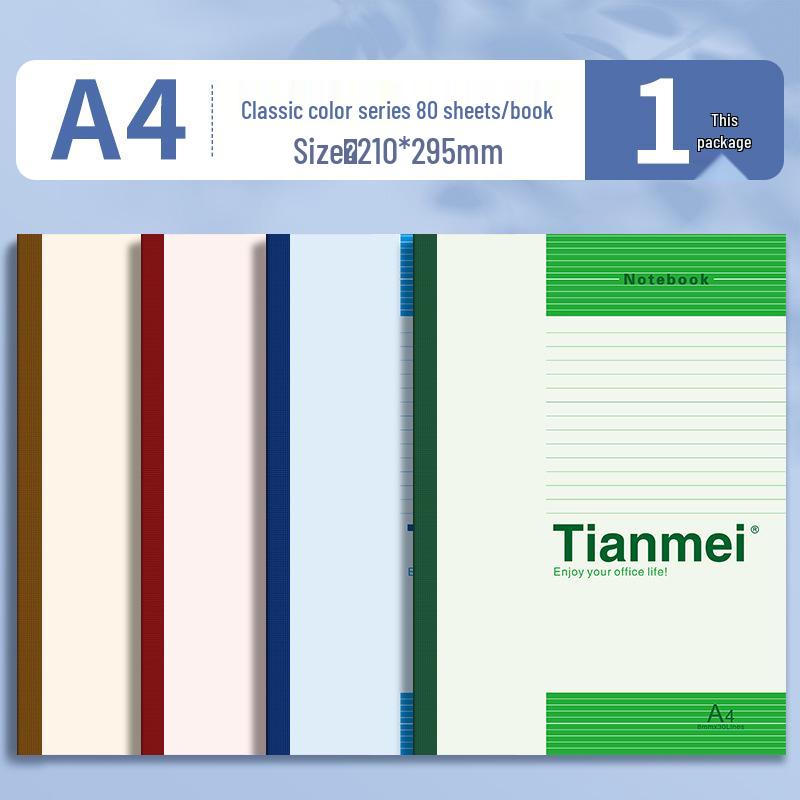 A4 Soft Cover Notebook, B5 Homework Book, A5 Office Notebook - Ideal for Students and Office Use