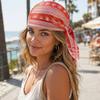 Paisley Print Hijab Caps Quick Dry Pirate Hat Fashion Accessory Bandana Hat  Sports