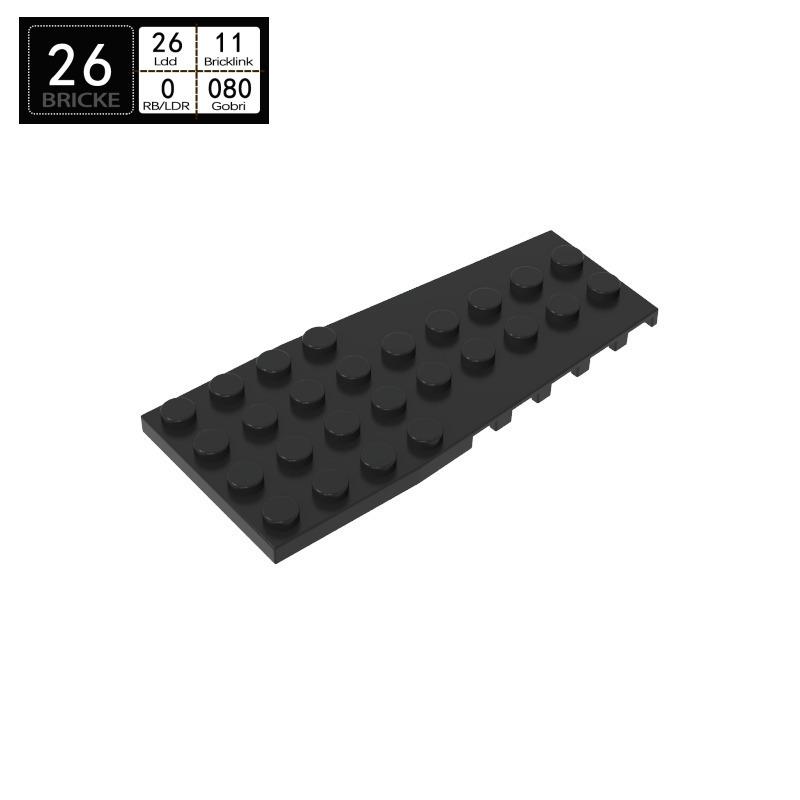 BRICKE 4x9 Wedge Plate Compatible with Lego 14181 2413 MOC Building Blocks 11pcs