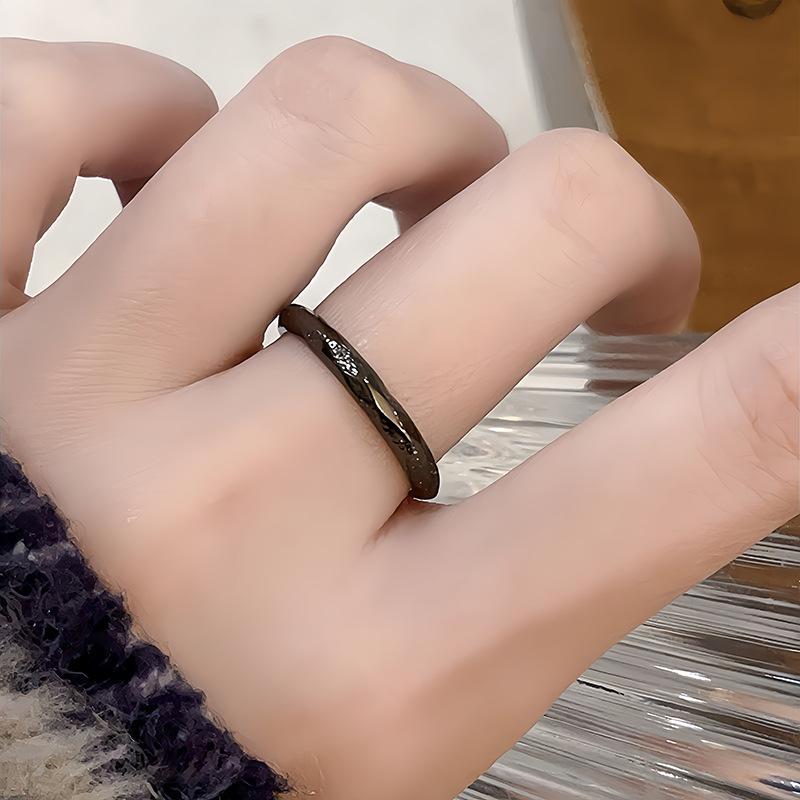 Star Moonstone Irregular Opening Ring Cold Wind Advanced Sense Personality Niche Design Sense Ring Female