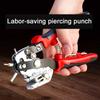 Multifunctional Hole Punch Eyelet Puncher Leathercraft Leather Belt Watchband Belt Round Hole Punch Plier Plastics Iron