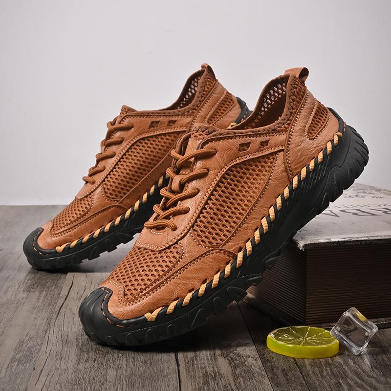 Summer Men's Shoes Outdoor Leisure New Versatile Lightweight Mesh Shoes Mesh Hollow Youth Shoes