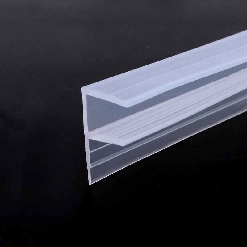 Verbreiterte F/h-Form Silikonkautschuk Duschraum Tür Fenster Glas Dichtungsleiste Wetterleiste für 6/8/10/12 mm Glas