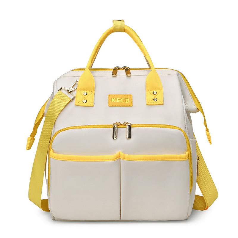 Многофункциональная легкая сумка-мумия: Большая вместимость, Универсальный, Совместим с ручкой коляски. 35x29x15 cm жёлтый