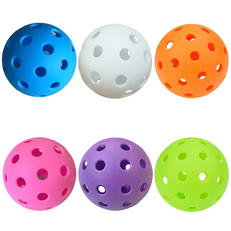6 Τεμάχια Pickleball 74mm Ανθεκτικά 40 Τρύπες Εξωτερικού Χώρου Πολύχρωμες Μπάλες Pickleball Προπόνησης Και Ψυχαγωγίας Ρακέτα Μπάλα Για Αθλήματα Πρακτικής