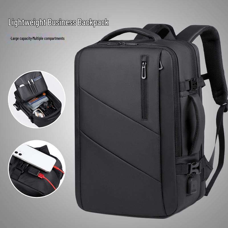 Multifunctional Business Backpack: Expandable, Large Capacity, Lightweight, 16-inch Laptop Compatible