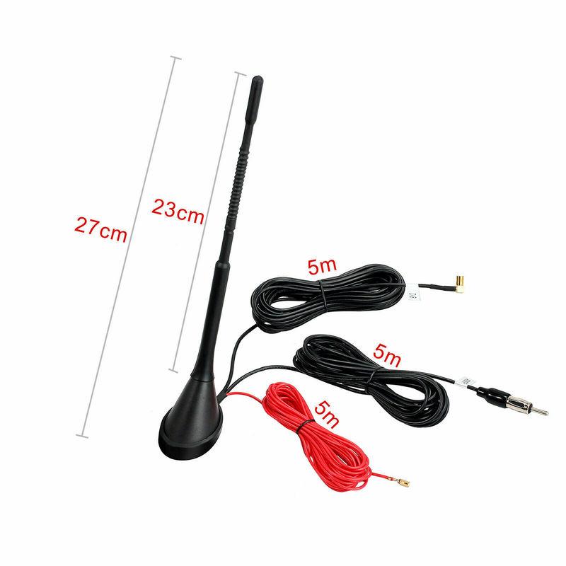 NEW Car Refit Antenna Roof Mount Universal Active Amplified DAB + FM Radio Car Aerial Antenna Mast