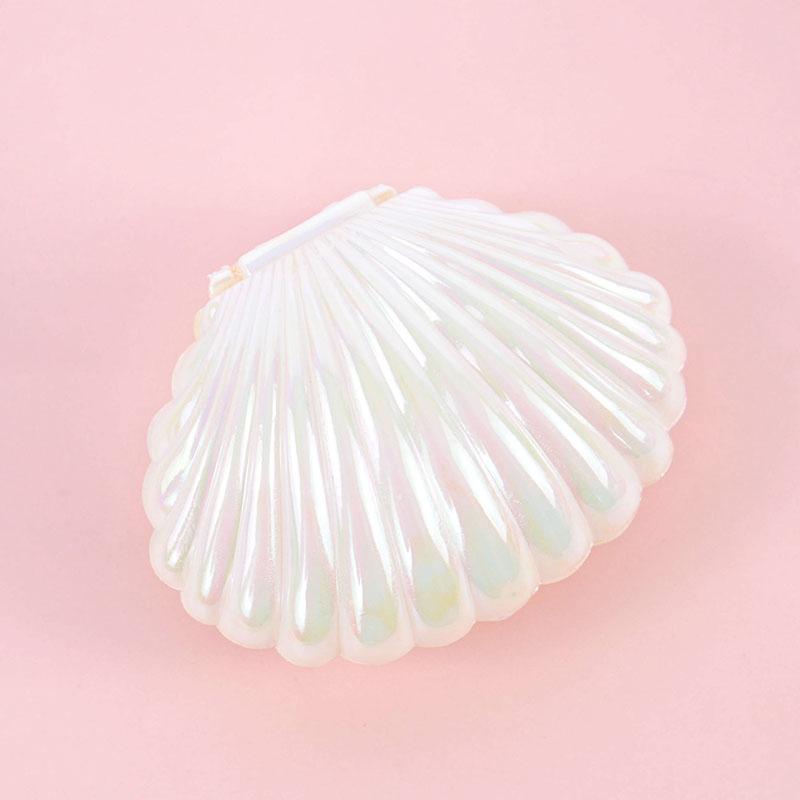 5pcs Colorful Shell Shaped Candy Gift Box Small Gift Jewelry Storage Box Girl Mermaid Theme Party Decorations Wedding Engagement