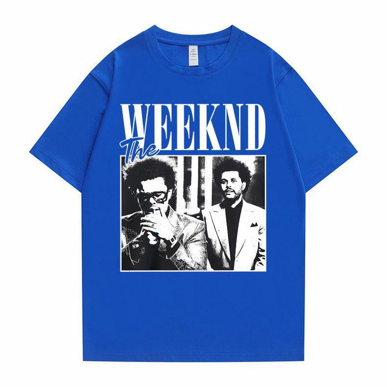 

2026 Pop Singer Artist The Weeknd Print Anime Tops Unisex Clothes Tshirt Women Cartoon Tee Short Sleeve Fashion Casual T Shirt 4XL