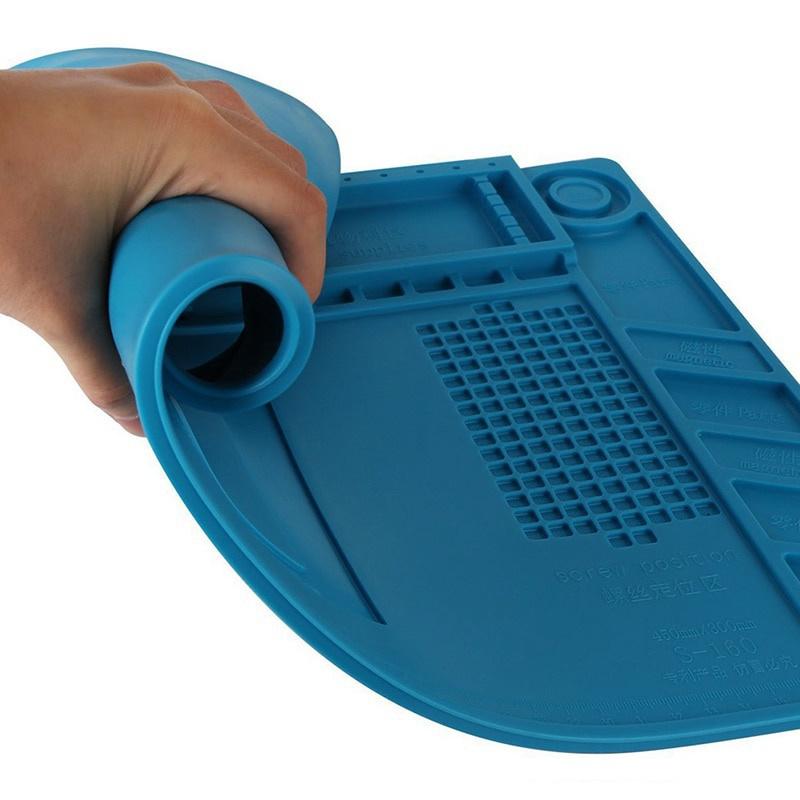 Heat Insulation Working Mat Soldering Station Iron Phone Computer Repair Mat Magnetic Heat-resistant Insulator Platform
