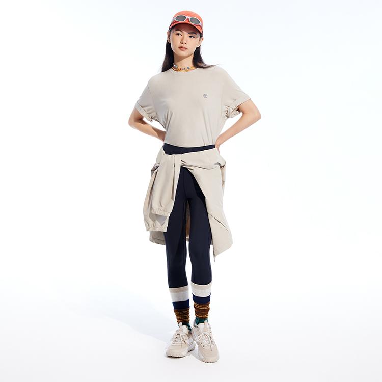 Timberland Printed Casual Quick-Dry Lightweight Short Sleeve T-Shirt Men Tops Sand A66CK-CY2