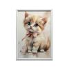 Cute Kitten With Pink Bow Cute Kitten With Pink Bow, 30X40 Cm, Unframed, Premium Canvas On Stretcher