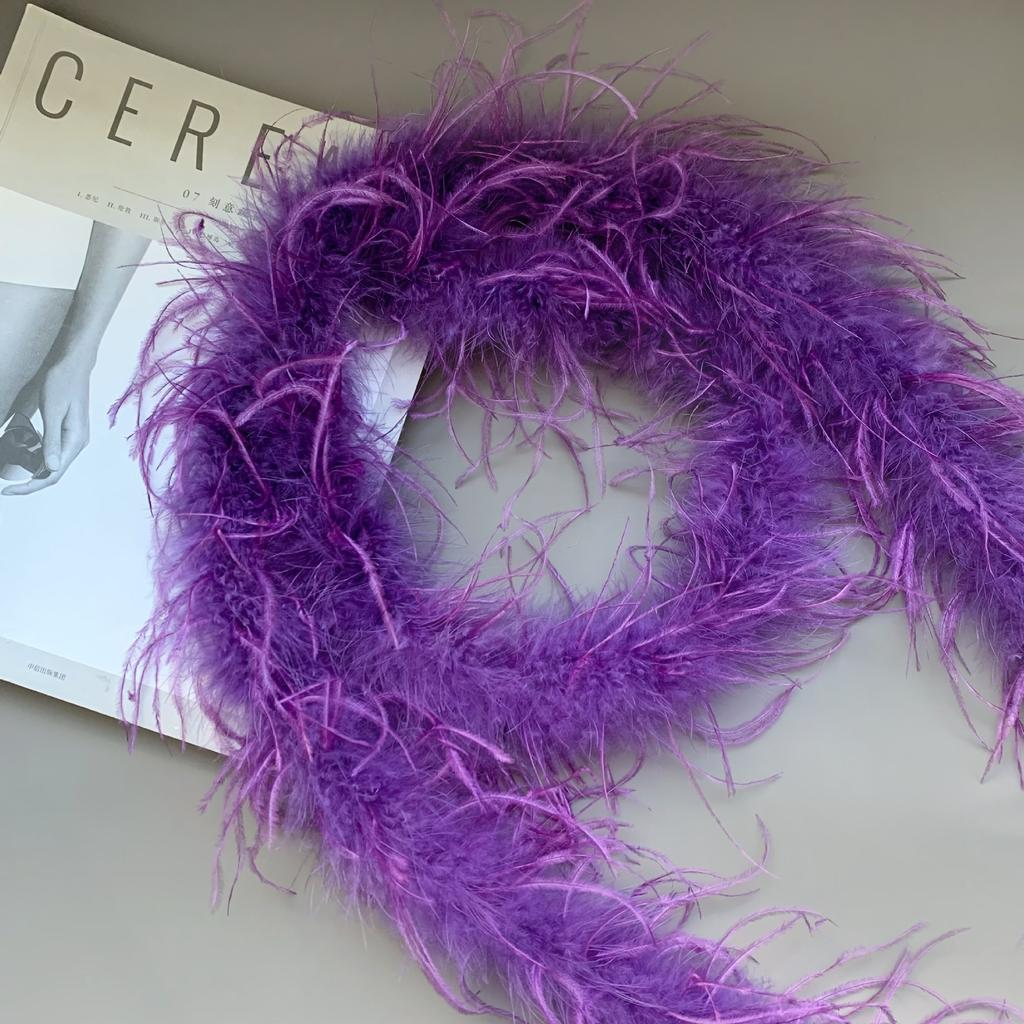 Colored Feather Strips, Ostrich Hair, Top Strips, Dance Costumes DIY Decorative Materials, Clothing Accessories