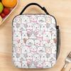 Animals Dog Cute Funny Print Lunch Bag Office Convenient Thermal Tote Handbags For Child  Oxford Print Cooler Bag