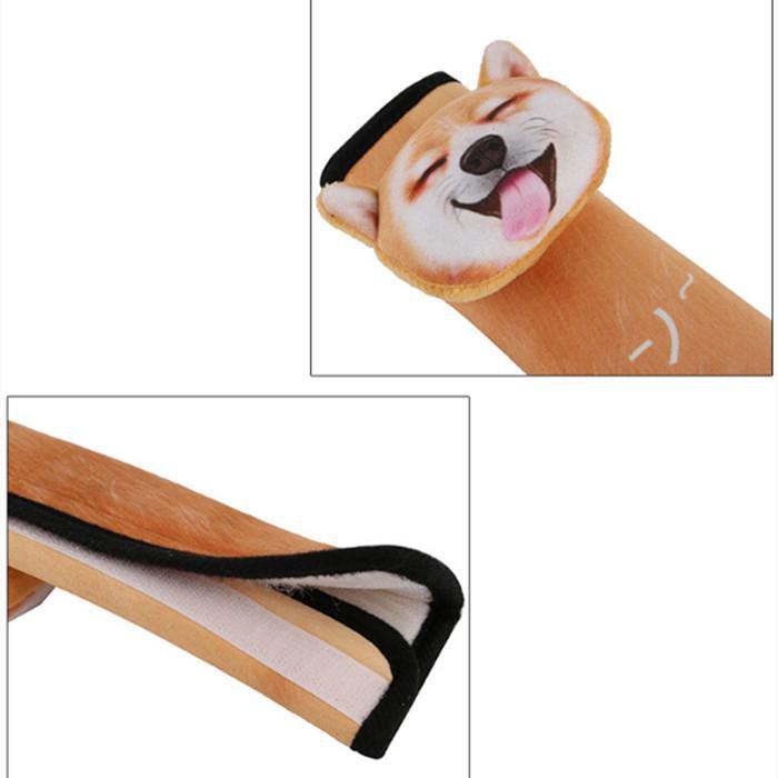 1PC Personalized Creative Car Cartoon Cute Seat Belt Shoulder Cover 3D Husky Cat and Dog Neck Pillow