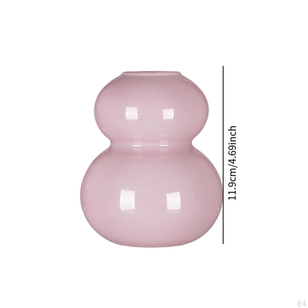 Gourd Shaped Flower Vase Decorative Birthday Gifts Floral Arrangement Tabletop Decoration for