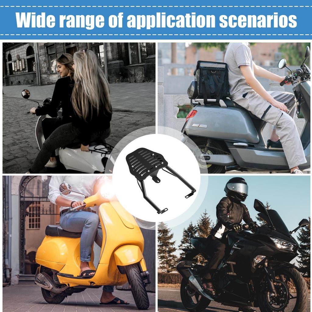 Motorcycle Trunk Rack Stainless Steel Motorcycle Luggage Rack Wear-Resistant Trunk Rack Motorcycle Accessories for Daily Life