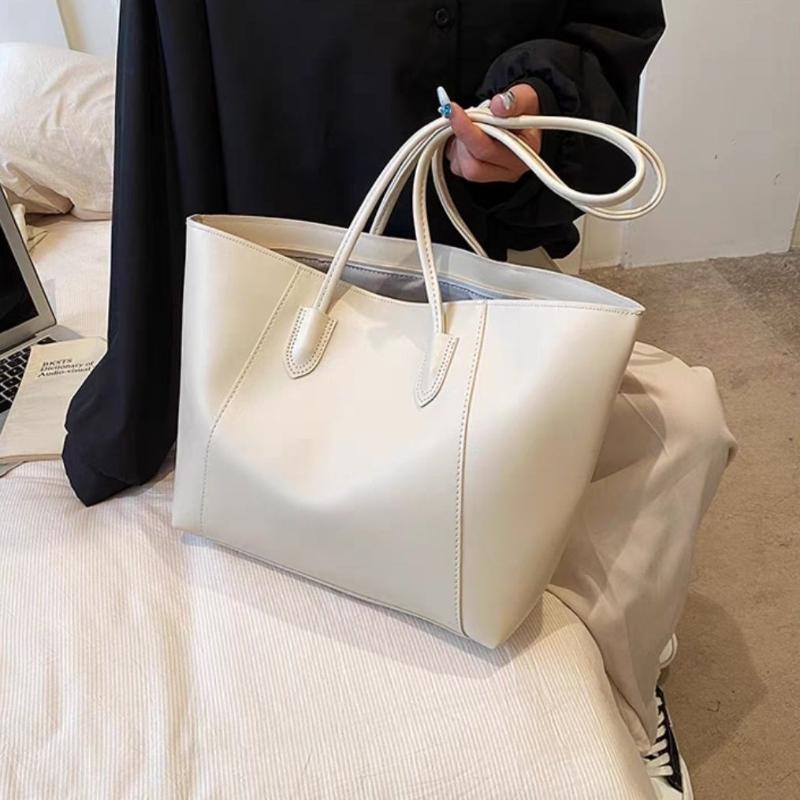 Women's Large Capacity Tote Bag Spring Summer High-End Versatile Shoulder Bag Simple School Bag