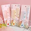 2Pcs Kids Hairdressing Comb Anti-Static Pointed Tail Combs For Girls Children Cute Strawberry Fruit Women Hair Comb Styling Tool