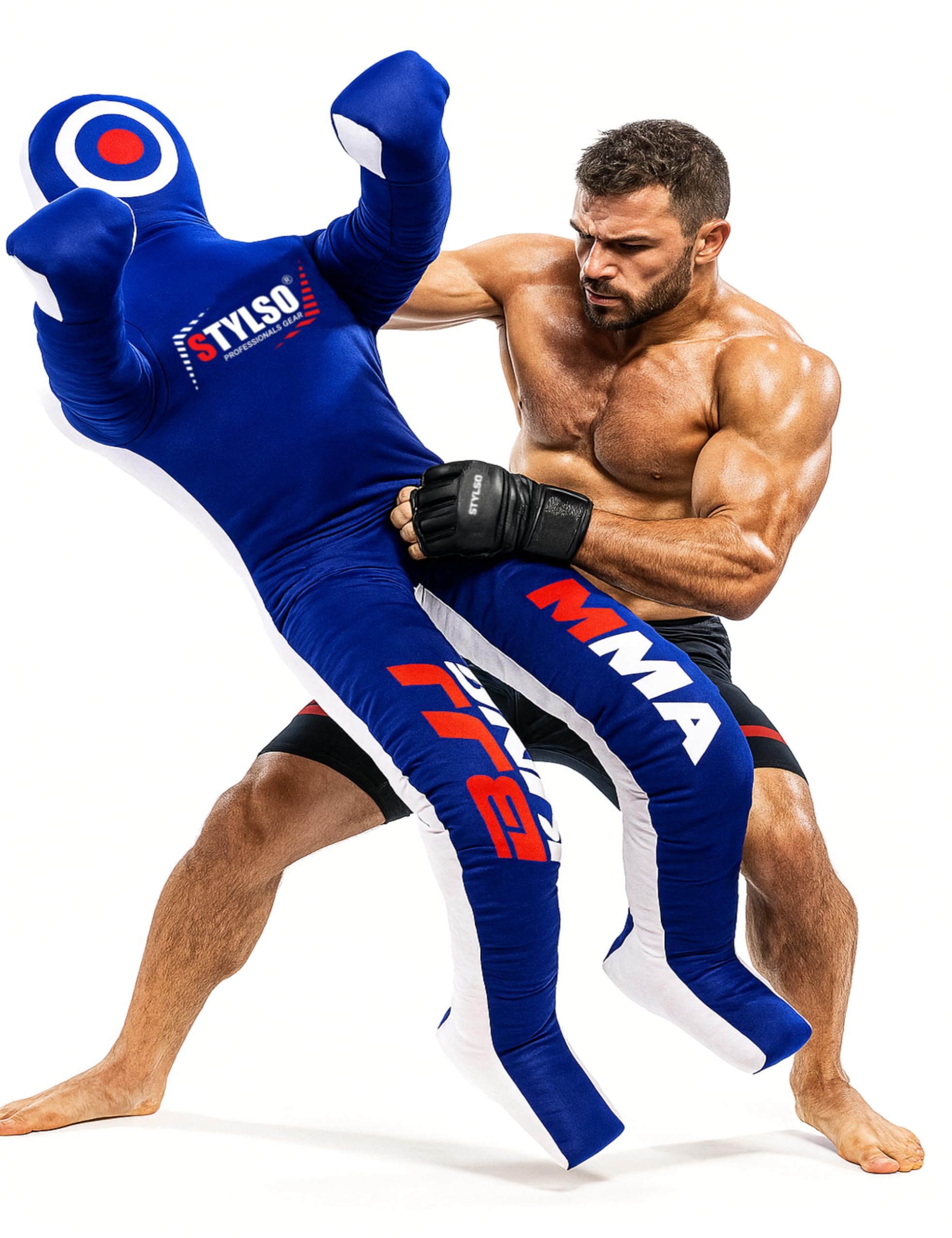 

Манекен для борьбы Stylso, Манекен для грэпплинга - Манекен для BJJ, MMA, дзюдо, каратэ, тренировок по единоборствам, манекен для джиу-джитсу, без наполнителя, для отработки бросков, ударов, Ji