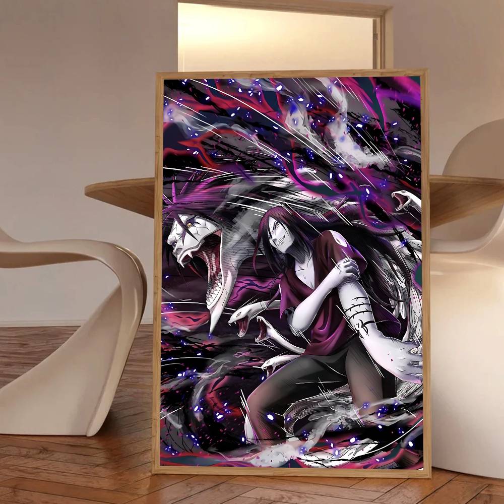 Anime Cool Character O-Orochimaru Posters HD Print Vintage Wall Art Decor for Home Study Room