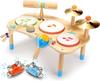 OATHX Kids Drum Set 11 In 1 Musical Instrument for Preschool Educational Musical Montessori Toddler Drum Percussion Birthday Gift for Boys and Ages -