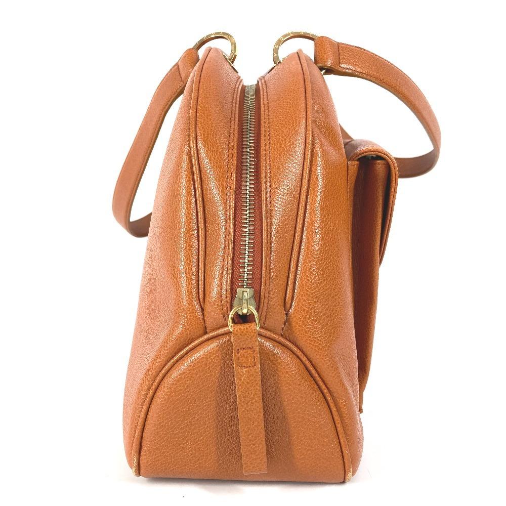 BVLGARI Bvlgari Bvlgari logo Hand Bag Shoulder Bag Leather Brown