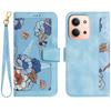 For Xiaomi Redmi 15C 4G (171mm) Case PU Leather Floral Phone Cover with Card Slots