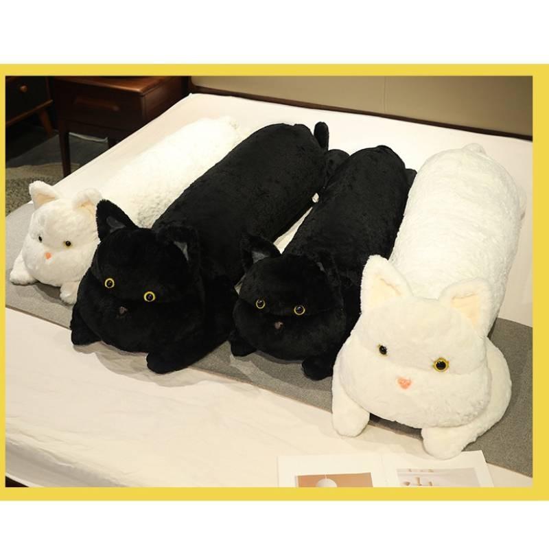 Long Cat Cute Plush Pillow Toy Cartoon Stuffed Animal Doll Decoration Gift Kids