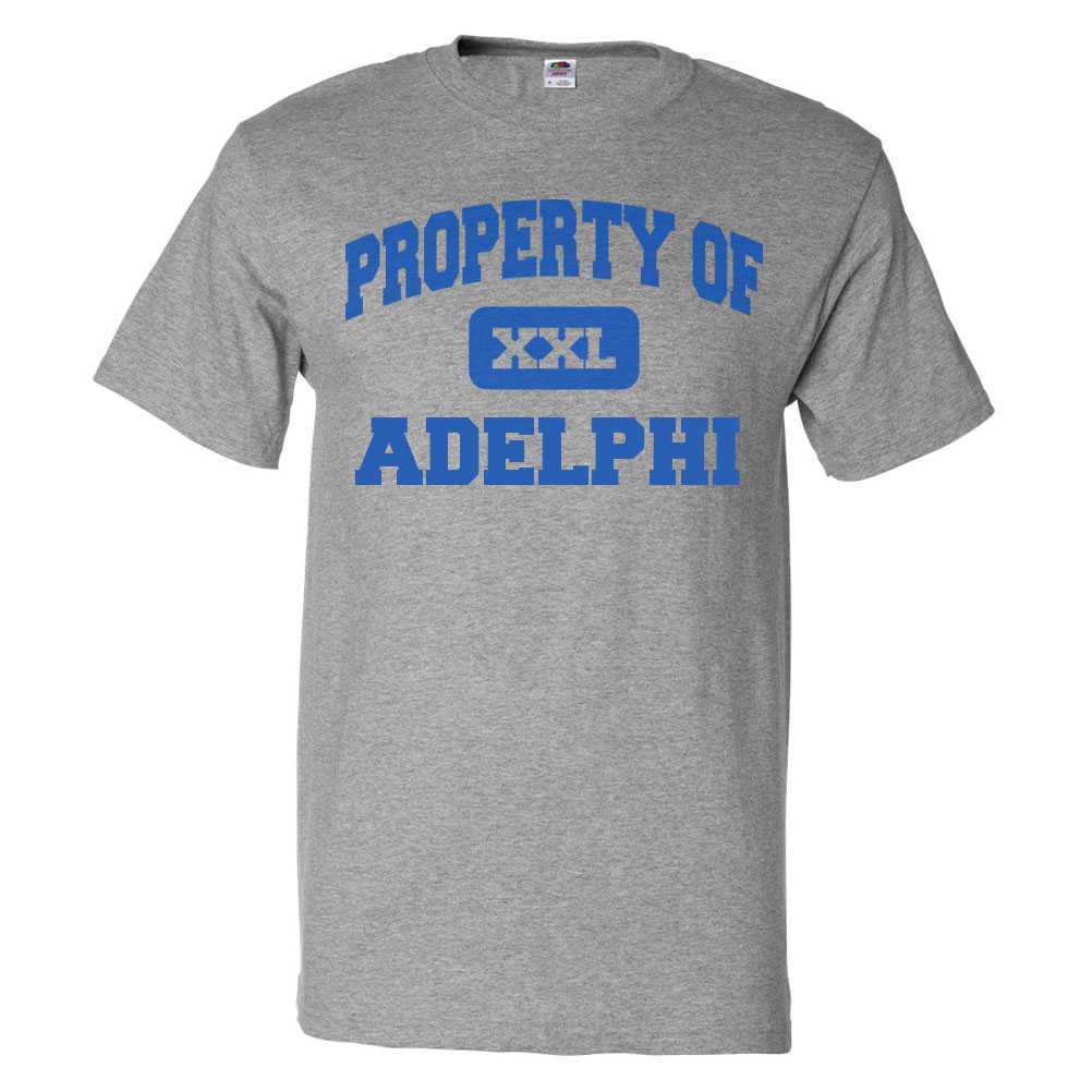 Camiseta Property of Adelphi Camiseta DivertidaSe abre en una nueva ventana o pestaña 2XL